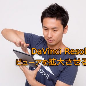 DaVinci Resolve,モニター,大きくする